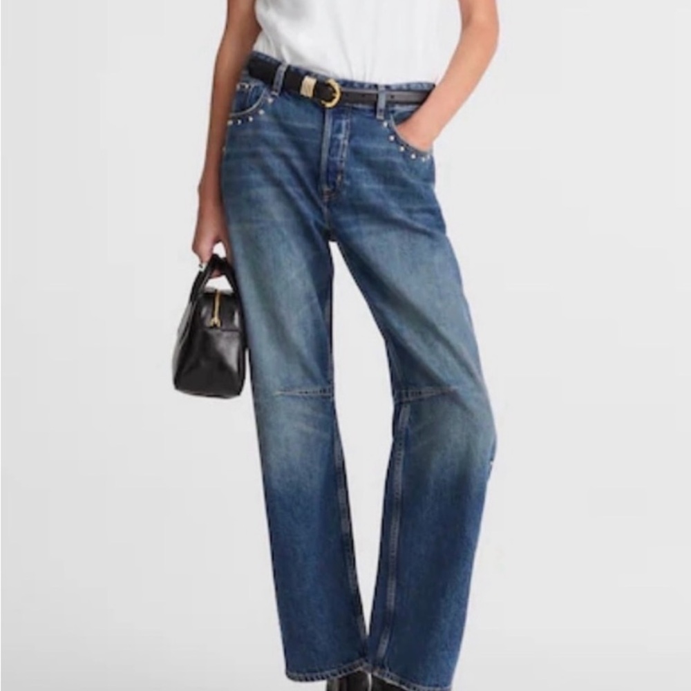 Madewell Darted Barrel leg jean. NWT